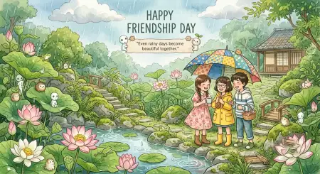 Free Friendship Day 2026 Cute Friendship Illustration Image Download