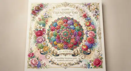 Free Friendship Day 2026 Floral Background Image Download