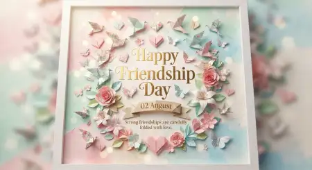 Friendship Day 2026 Luxury Greeting Card - Free Card Download