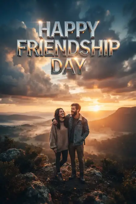 Free Friendship Day 2026 Poster Template Image Download