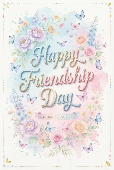 Friendship Day 2026 Printable Card - Free Card Download
