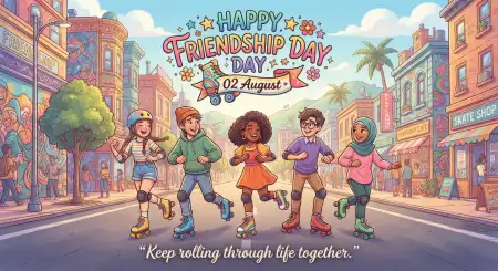 Free Friendship Day 2026 Realistic Friends Illustration Image Download