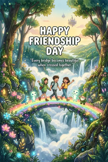 Free Friendship Day 2026 School Poster Image Download