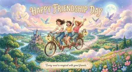 Free Friendship Day 2026 Watercolor Artwork Image Download