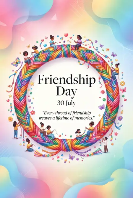 Free Friendship Day Celebration Clipart Background Image Download