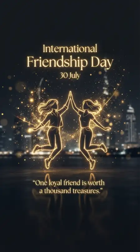 Free Friendship Day Celebration Poster Background Image Download