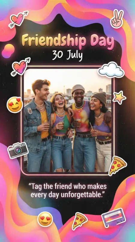 Free Friendship Day Cinematic Poster Design Background Image Download