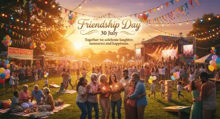 Free Friendship Day Community Event Template Background Image Download