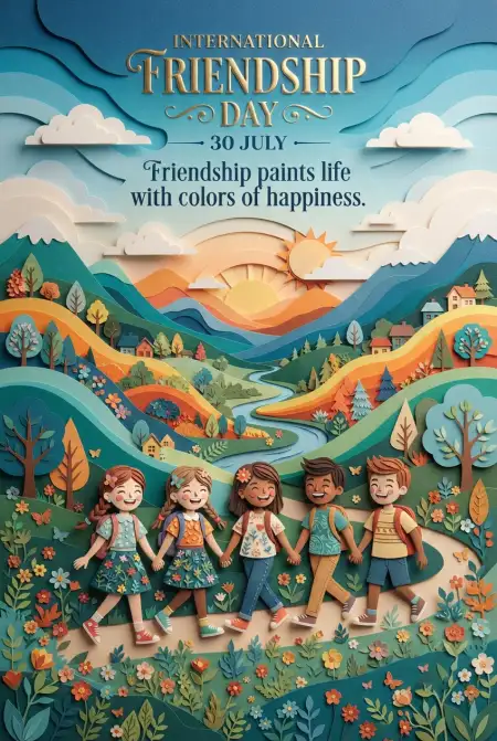 Free Friendship Day Friendship Bracelet Illustration Background Image Download