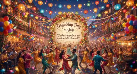 Free Friendship Day Office Celebration Banner Background Image Download