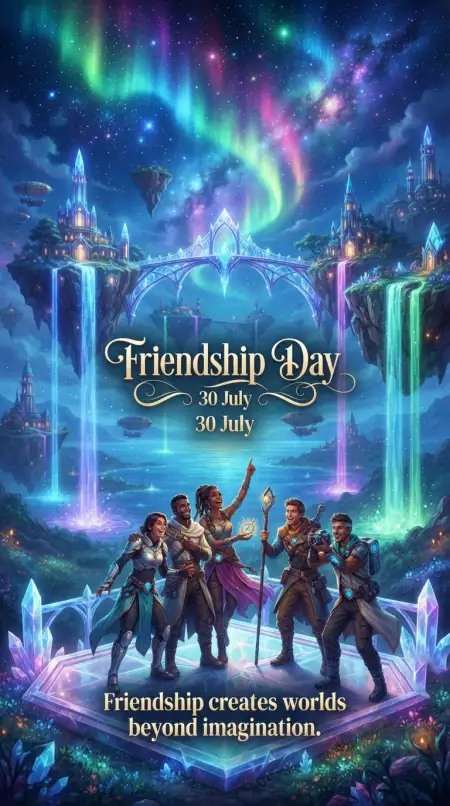 Free Friendship Day Website Hero Banner Background Image Download