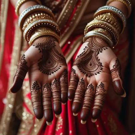 Front Hand Mehndi Design For Festivals - Free Hand Mehndi Design Download