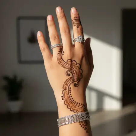 Front Hand New Mehndi Design Simple - Free New Mehndi Design Download