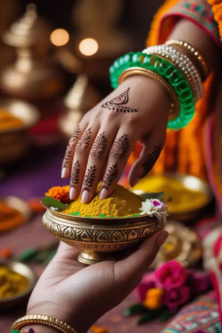 Full Palm Mehndi Design For Teej Festival - Free Hariyali Teej Mehndi Design Download