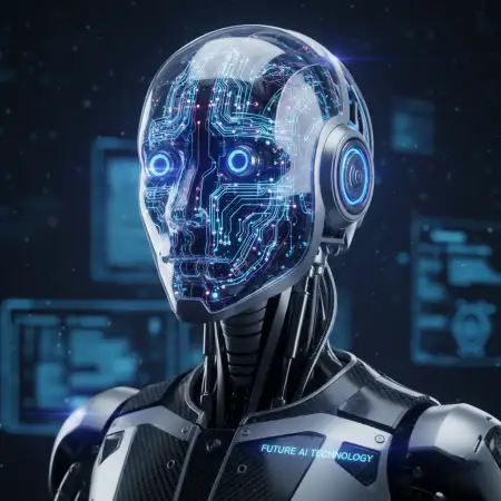 Free Future Technology Artificial Intelligence Robots Background Download