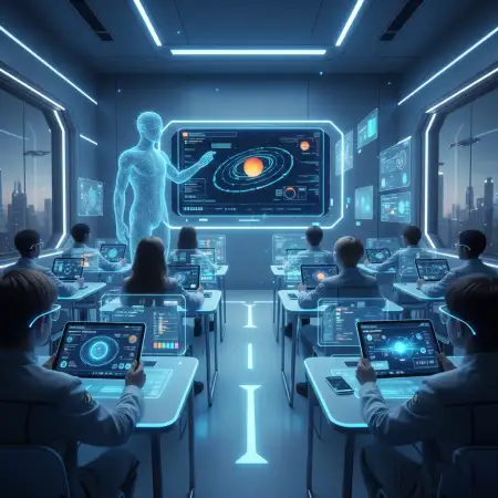 Free Future Technology Illustration Background Download