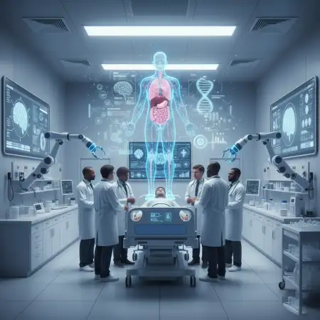 Free Future Technology In Healthcare Background Download