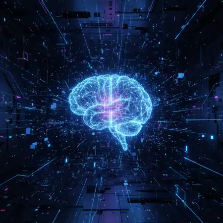 Free Future Technology Machine Learning Background Download