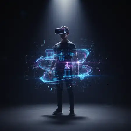 Free Future Technology Virtual Reality Background Download
