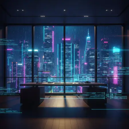 Futuristic Business Background With Ai - Free Ai Business Background Download