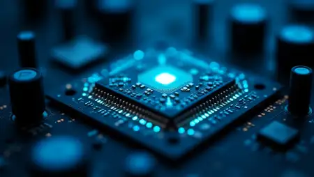 Futuristic Circuit Technology Wallpaper - Free Background Download