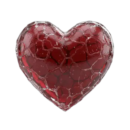 Futuristic Red Heart Png Unique Design Transparent - Free Red Heart Png Download