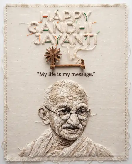 gandhi jayanti 2026 creative poster - Gandhi Jayanti 2026