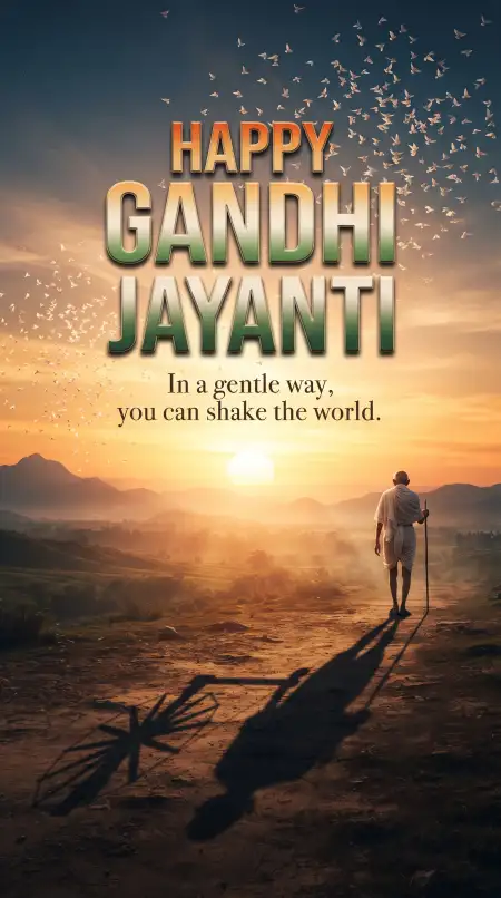 gandhi jayanti 2026 creative poster