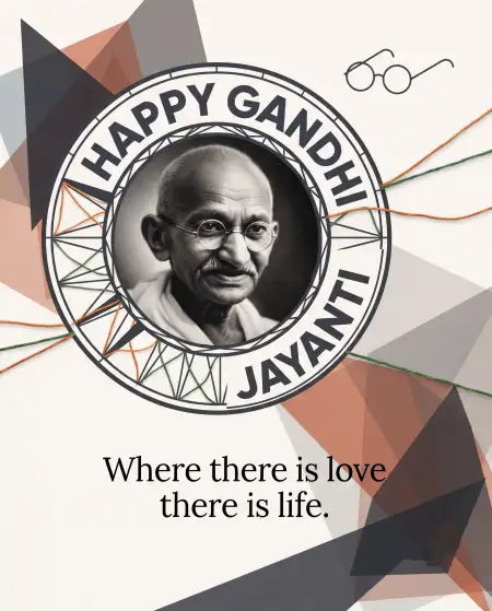 gandhi jayanti 2026 creative social media post - Gandhi Jayanti 2026