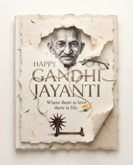 gandhi jayanti 2026 creative - Gandhi Jayanti 2026