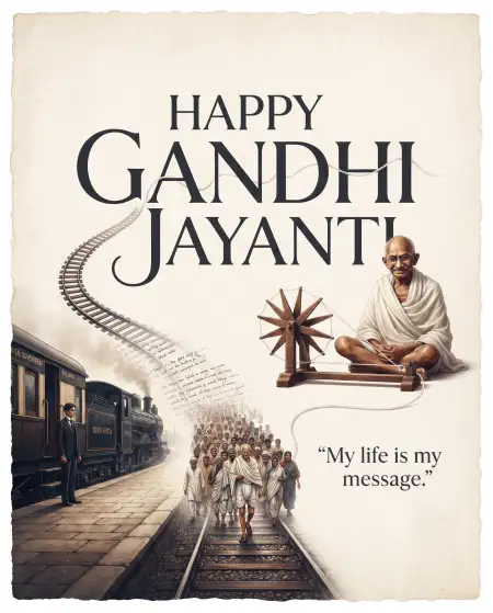 gandhi jayanti 2026 poster design - Gandhi Jayanti 2026