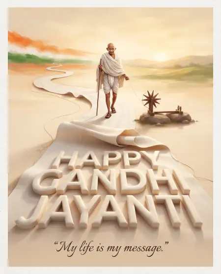 gandhi jayanti 2026 whatsapp status design