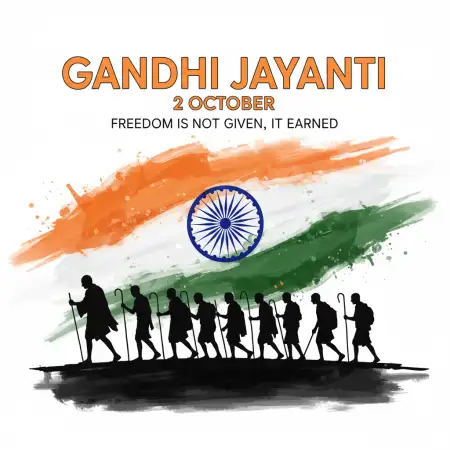 Gandhi Jayanti Background For Whatsapp Status - Free Background Download