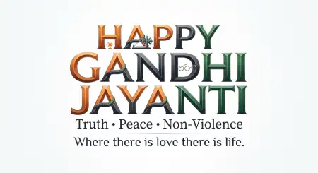 gandhi jayanti peace and non violence wishes 2026 - Gandhi Jayanti Wishes 2026 Vector