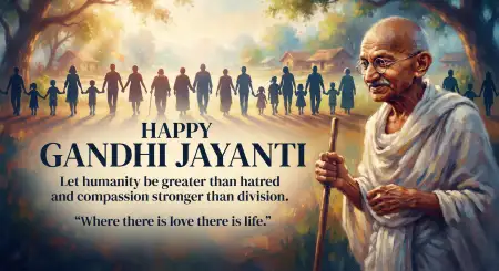 gandhi jayanti wishes 2026 for children - Gandhi Jayanti Wishes 2026 Vector