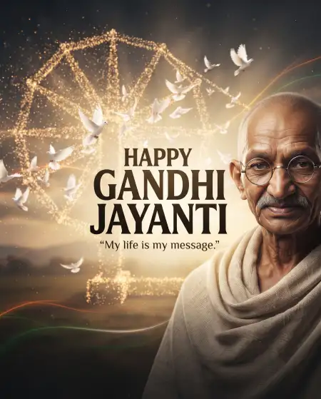 gandhi jayanti wishes 2026 png - Gandhi Jayanti Wishes 2026