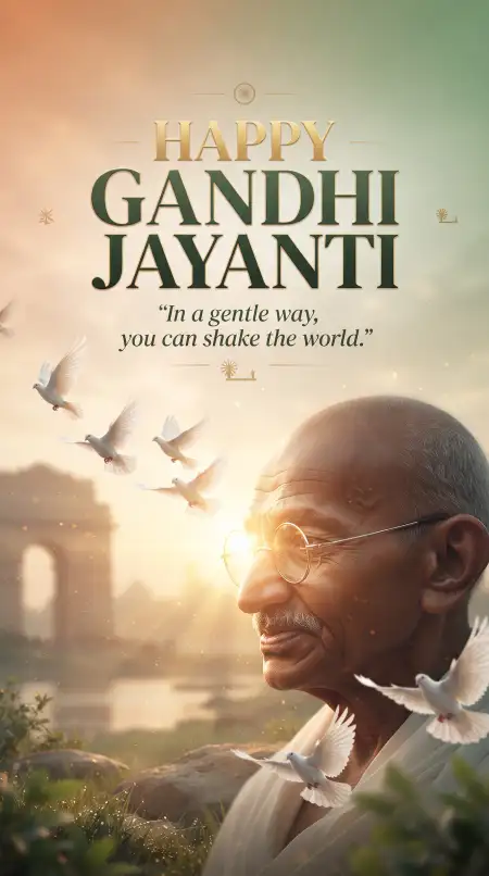 gandhi jayanti wishes 2026 poster