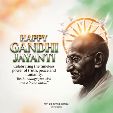 gandhi jayanti wishes 2026 whatsapp - Gandhi Jayanti Wishes 2026