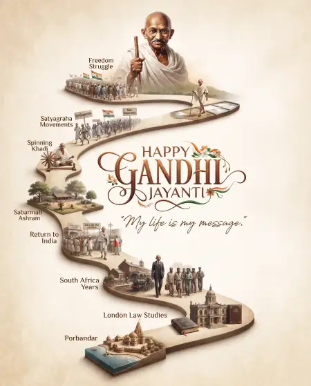 gandhi jayanti wishes images 2026 - Gandhi Jayanti 2026