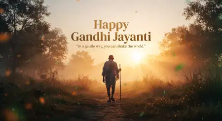 gandhi jayanti wishes with beautiful quotes 2026 - Gandhi Jayanti Wishes 2026 Vector