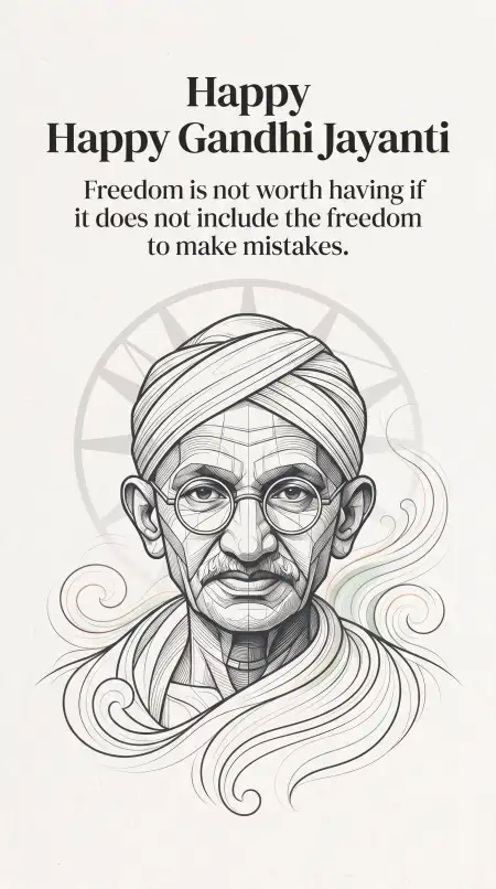 gandhi jayanti wishes with freedom quotes 2026 - Gandhi Jayanti Wishes 2026 With Free Download