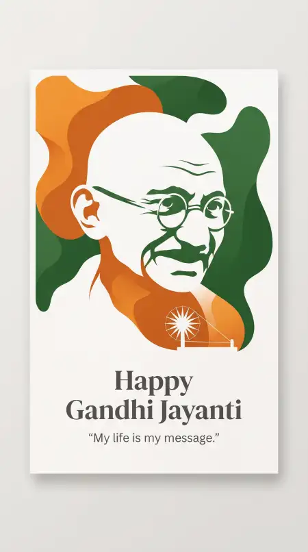 gandhi jayanti wishes with indian flag and quotes 2026