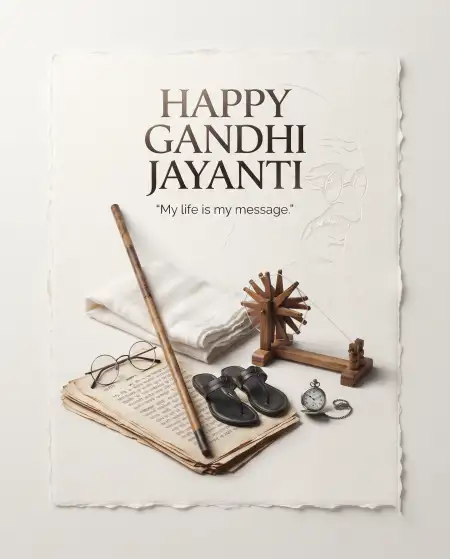 gandhi jayanti wishes with quotes 2026 - Gandhi Jayanti 2026