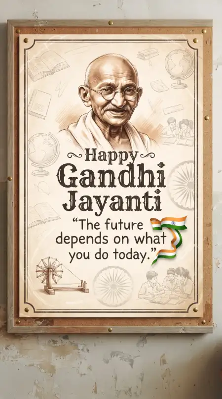 gandhi jayanti wishes with quotes for school 2026 - Gandhi Jayanti Wishes With Quotes 2026
