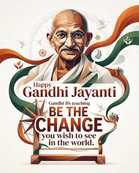 gandhi jayanti wishes with quotes for teachers 2026