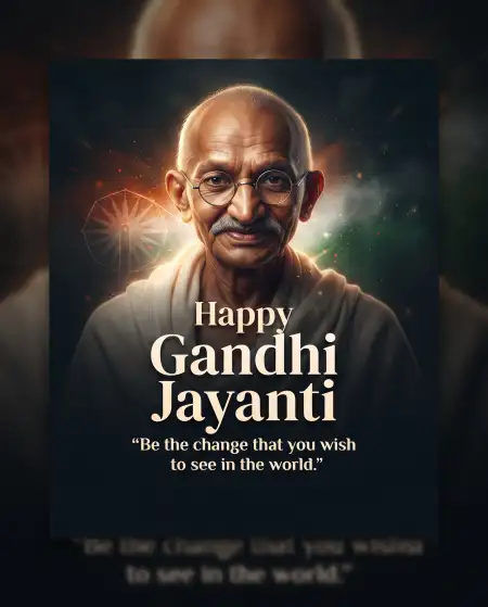 gandhi jayanti wishes with quotes hd images 2026