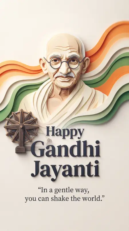 gandhi jayanti wishes with quotes status 2026