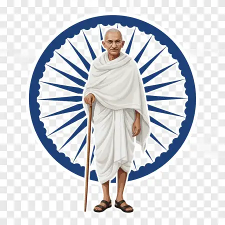 Gandhi Ji 3d Png With Transparent Background - Free Background Download