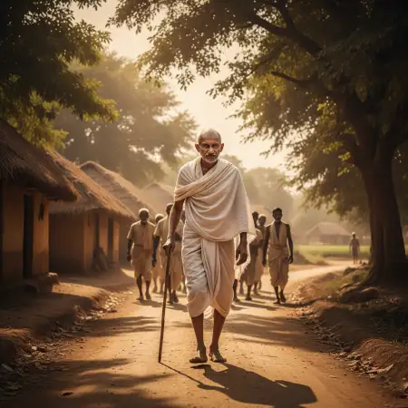 Gandhi Ji Cartoon Transparent Background Hd - Free Background Download