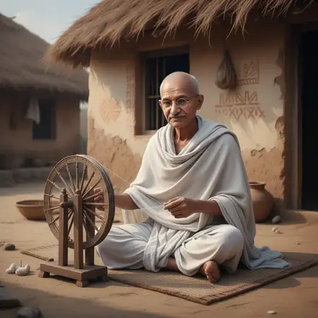 Gandhi Ji Outline Png Transparent Background - Free Background Download